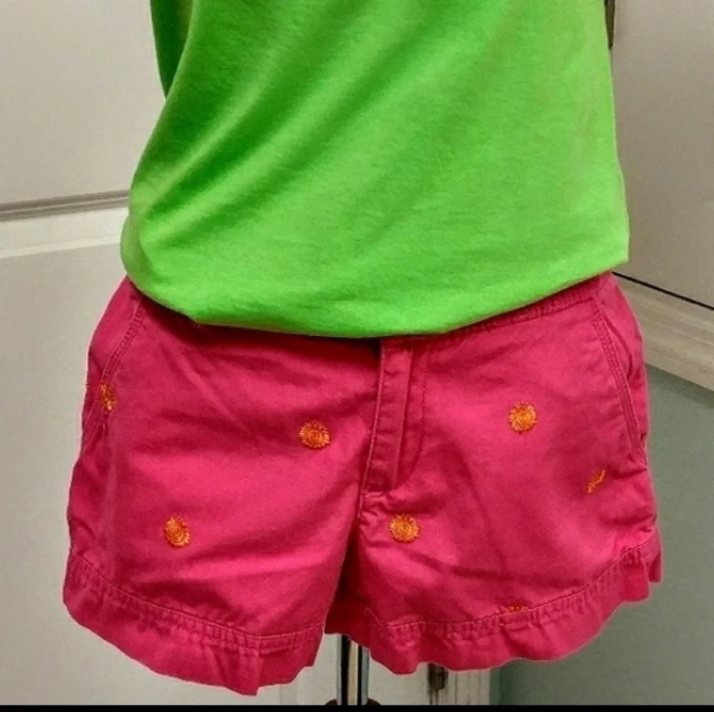 Lilly Pulitzer Embroidered Sun Shorts 0